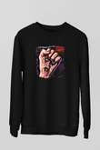 Alice Cooper Baskılı Unisex Siyah Sweatshirt