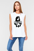 Alice Cooper Beyaz Unisex Kolsuz Tişört