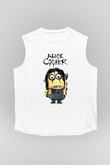 Alice Cooper Beyaz Unisex Kolsuz Tişört