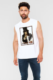 Alice Cooper Beyaz Unisex Kolsuz Tişört
