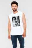Alice Cooper Beyaz Unisex Kolsuz Tişört