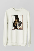 Alice Cooper Beyaz Unisex Sweatshirt
