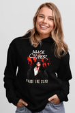 Alice Cooper Siyah Unisex Hoodie