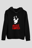 Alice Cooper Siyah Unisex Hoodie