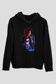 Alice Cooper Siyah Unisex Kapüşonlu Sweatshirt