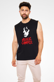 Alice Cooper Siyah Unisex Kolsuz Tişört