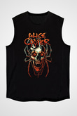 Alice Cooper Siyah Unisex Kolsuz Tişört