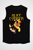 Alice Cooper Siyah Unisex Kolsuz Tişört