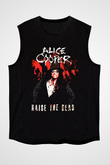 Alice Cooper Siyah Unisex Kolsuz Tişört