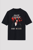 Alice Cooper Siyah Unisex Oversize Tişört T-Shirt