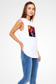 Alice in Chains Baskılı Unisex Beyaz Kolsuz Tişört