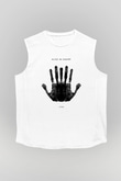 Alice in Chains Baskılı Unisex Beyaz Kolsuz Tişört