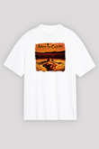 Alice in Chains Baskılı Unisex Beyaz Oversize Tişört