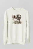 Alice in Chains Baskılı Unisex Beyaz Sweatshirt