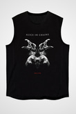 Alice in Chains Baskılı Unisex Siyah Kolsuz Tişört