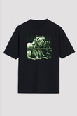 Alice in Chains Baskılı Unisex Siyah Oversize Tişört