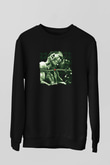 Alice in Chains Baskılı Unisex Siyah Sweatshirt