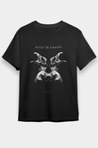 Alice in Chains Baskılı Unisex Siyah Tişört