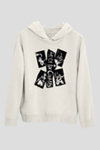 Alice in Chains Beyaz Unisex Kapşonlu Sweatshirt