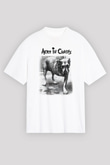 Alice in Chains Beyaz Unisex Oversize Tişört T-Shirt