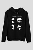 Alice in Chains Siyah Unisex Kapüşonlu Sweatshirt