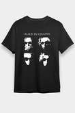 Alice in Chains Siyah Unisex Tişört T-Shirt - TişörtFabrikası