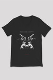 Alice in Chains Siyah Unisex V Yaka Tişört T-Shirt
