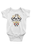 Alice in Wonderland Baskılı Beyaz Unisex Bebek Body - Zıbın