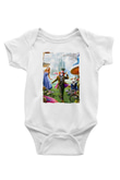 Alice in Wonderland Beyaz Bebek Body - Zıbın