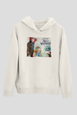 Alice in Wonderland Beyaz Unisex Hoodie
