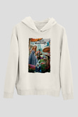 Alice in Wonderland Beyaz Unisex Hoodie