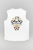 Alice in Wonderland Beyaz Unisex Kolsuz Tişört