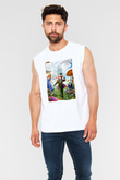 Alice in Wonderland Beyaz Unisex Kolsuz Tişört