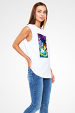 Alice in Wonderland Beyaz Unisex Kolsuz Tişört