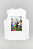 Alice in Wonderland Beyaz Unisex Kolsuz Tişört