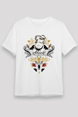 Alice in Wonderland Beyaz Unisex Tişört T-Shirt