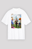 Alice in Wonderland Beyaz Unisex Tişört T-Shirt