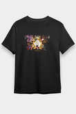 Alice in Wonderland Siyah Unisex Tişört T-Shirt