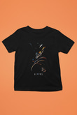 Alien Baskılı Siyah Unisex Çocuk Tişört
