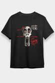 Alien Sex Fiend Baskılı Unisex Siyah Tişört - Tshirt