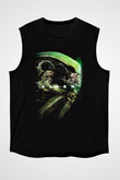 Alien Siyah Unisex Kolsuz Tişört