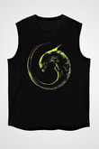 Alien Siyah Unisex Kolsuz Tişört