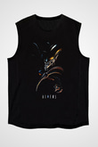 Alien Siyah Unisex Kolsuz Tişört