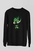 Alien Siyah Unisex Sweatshirt
