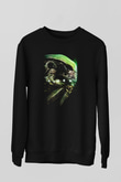 Alien Siyah Unisex Sweatshirt