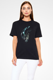 Alien Siyah Unisex Tişört T-Shirt