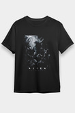 Alien Siyah Unisex Tişört T-Shirt