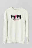 Alkol Beyaz Unisex Sweatshirt