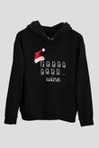 Alkol Siyah Unisex Hoodie