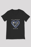 All-American Rejects Baskılı Unisex Siyah V Yaka Tişört